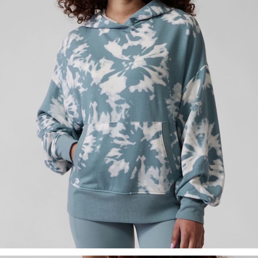 Athleta Balance Hoodie - Willow Tie Dye - Small